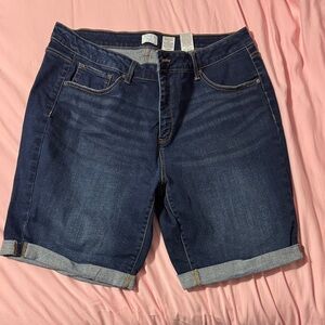 Time and Tru Dark Blue Jean Shorts